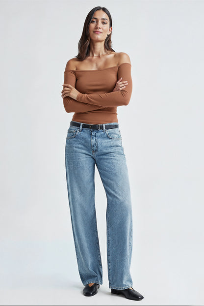 Long Sleeve Off-Shoulder Top