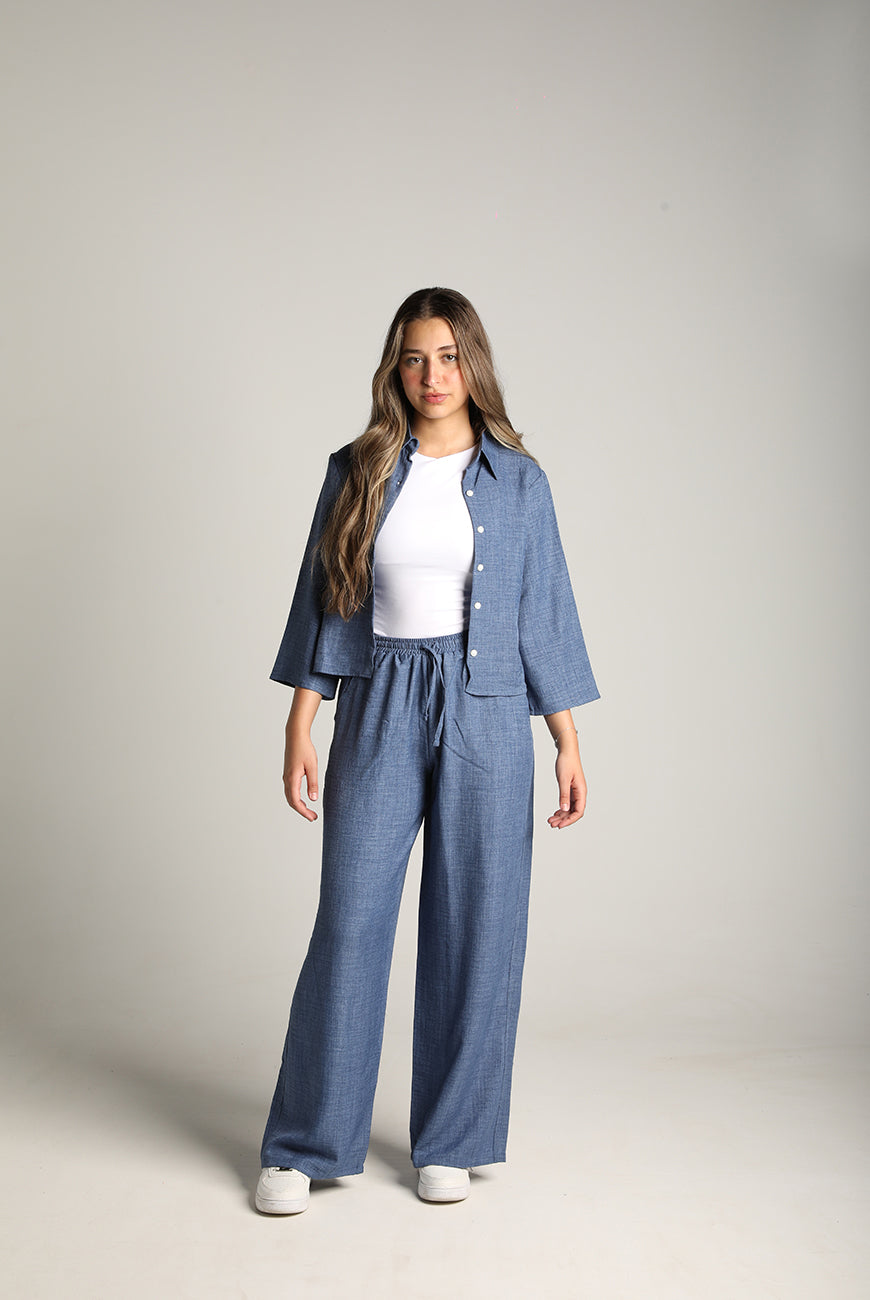 Linen Straight Trousers