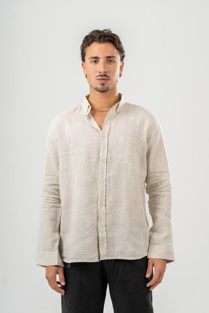 Sleeved Pure Linen Shirts