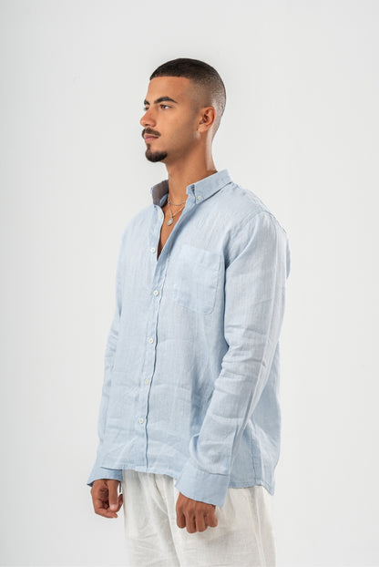 Sleeved Pure Linen Shirts