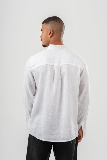 Sleeved Pure Linen Shirts