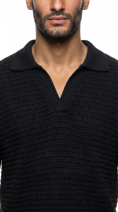 Airy Knit Polo Shirt