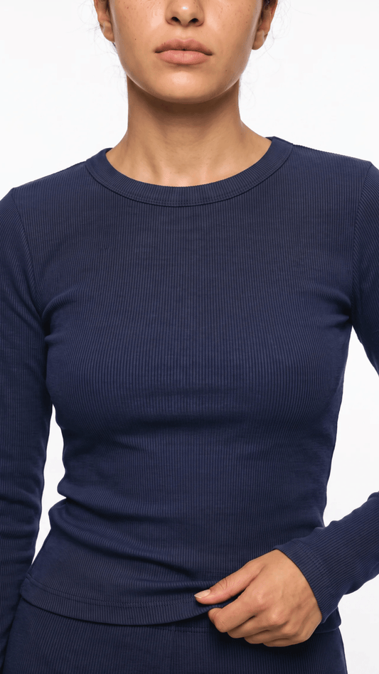 Long Sleeve Ribbed Top