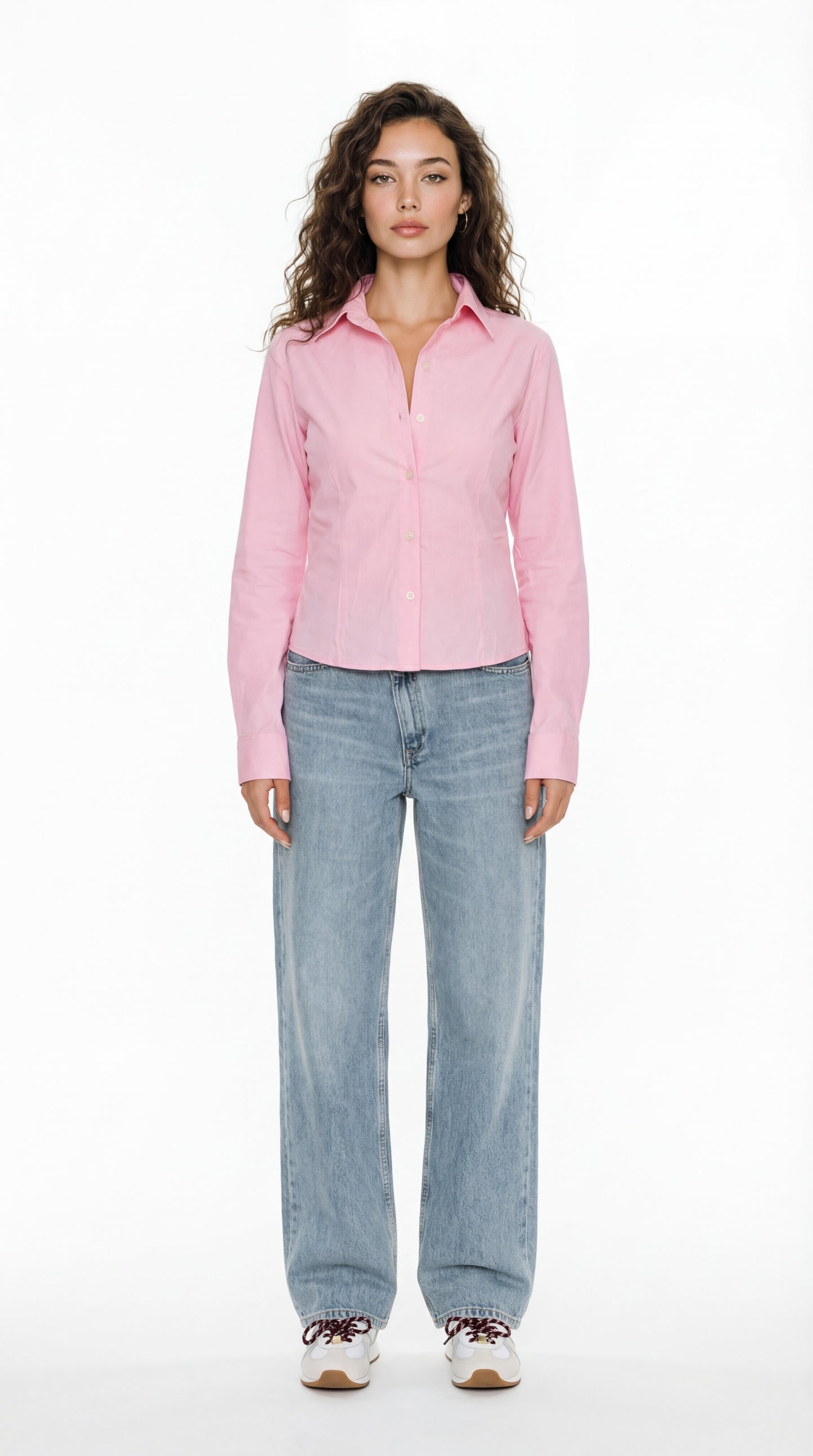Tailored cropped shirt