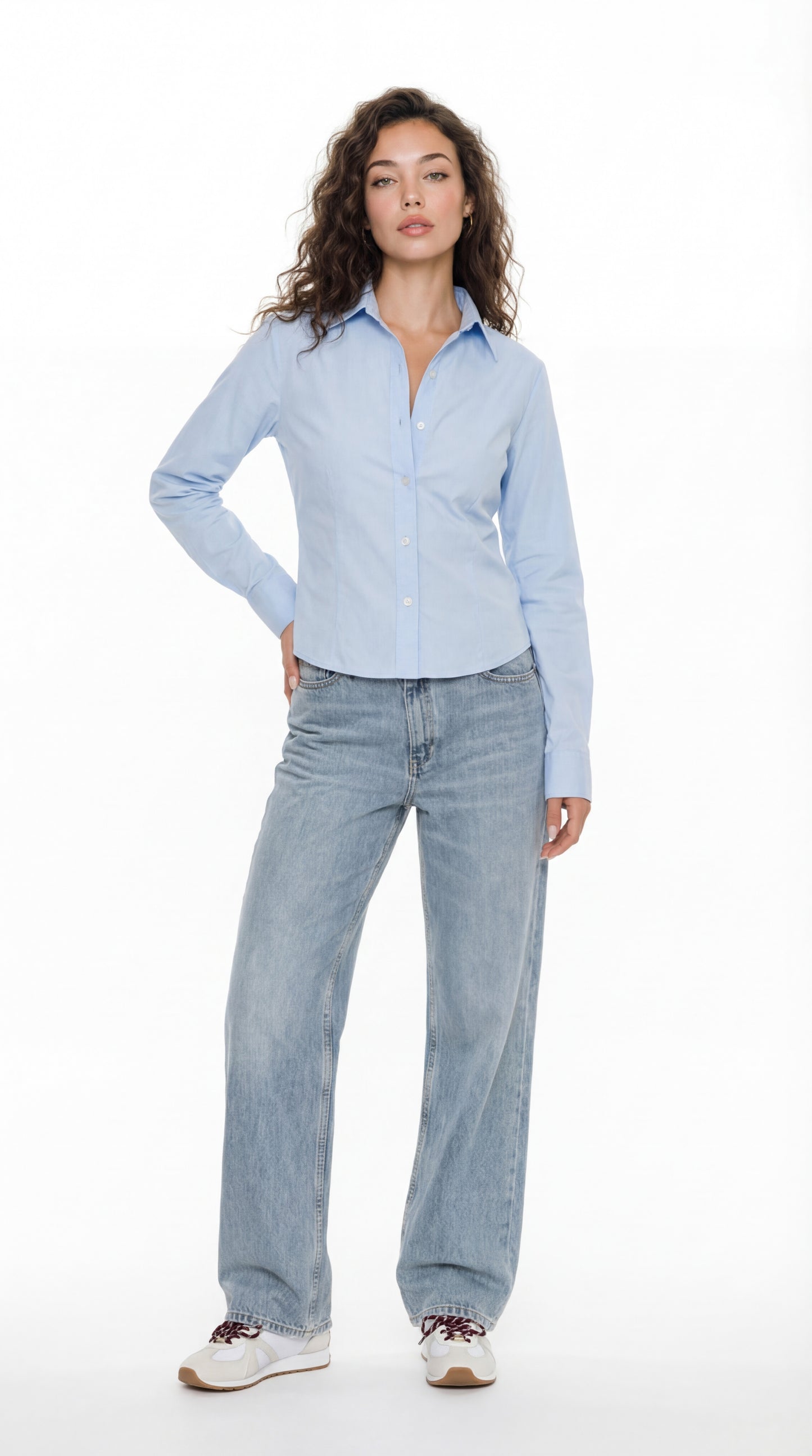 Tailored cropped shirt