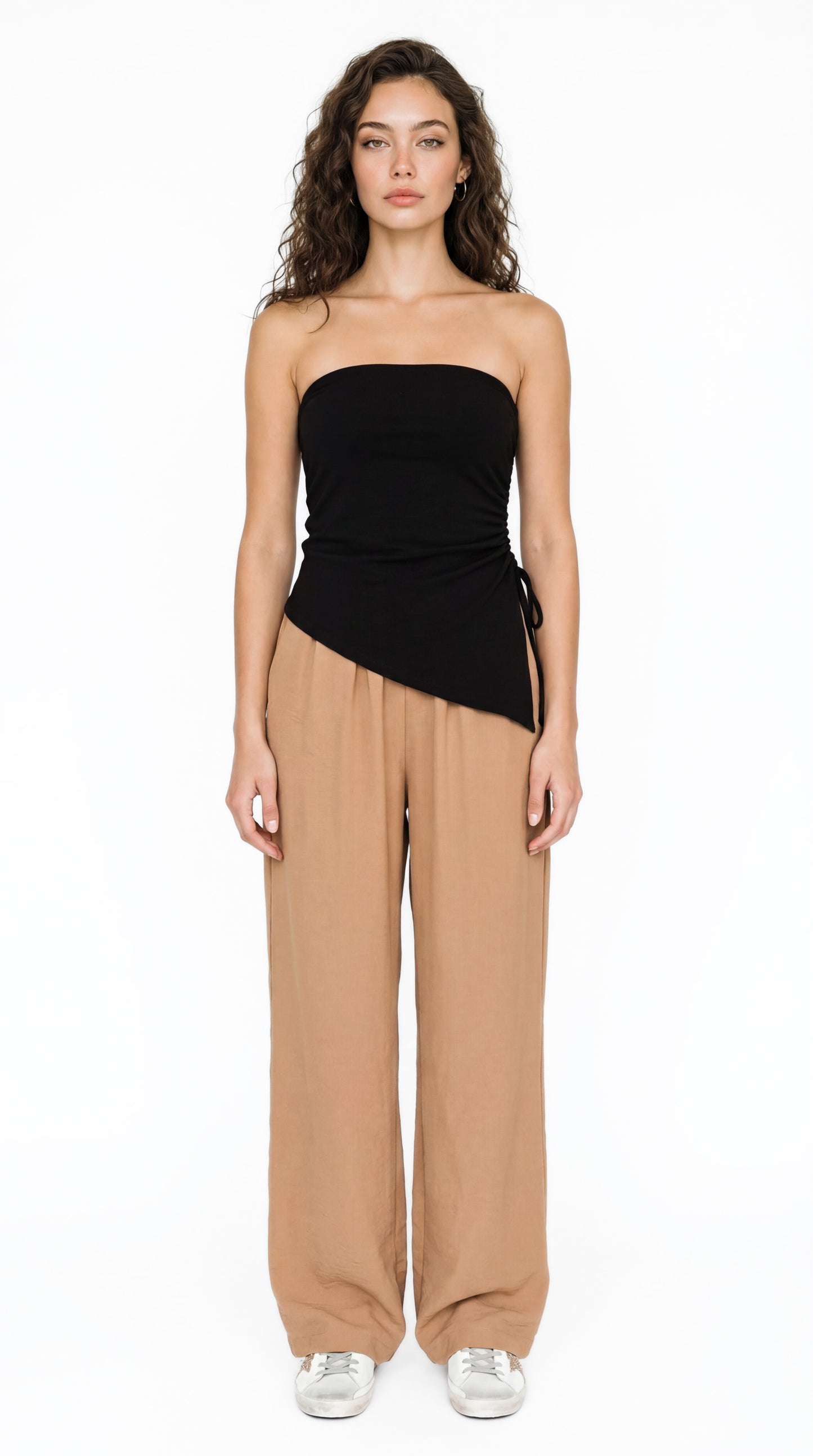 Asymmetrical tube top