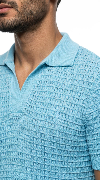 Airy Knit Polo Shirt
