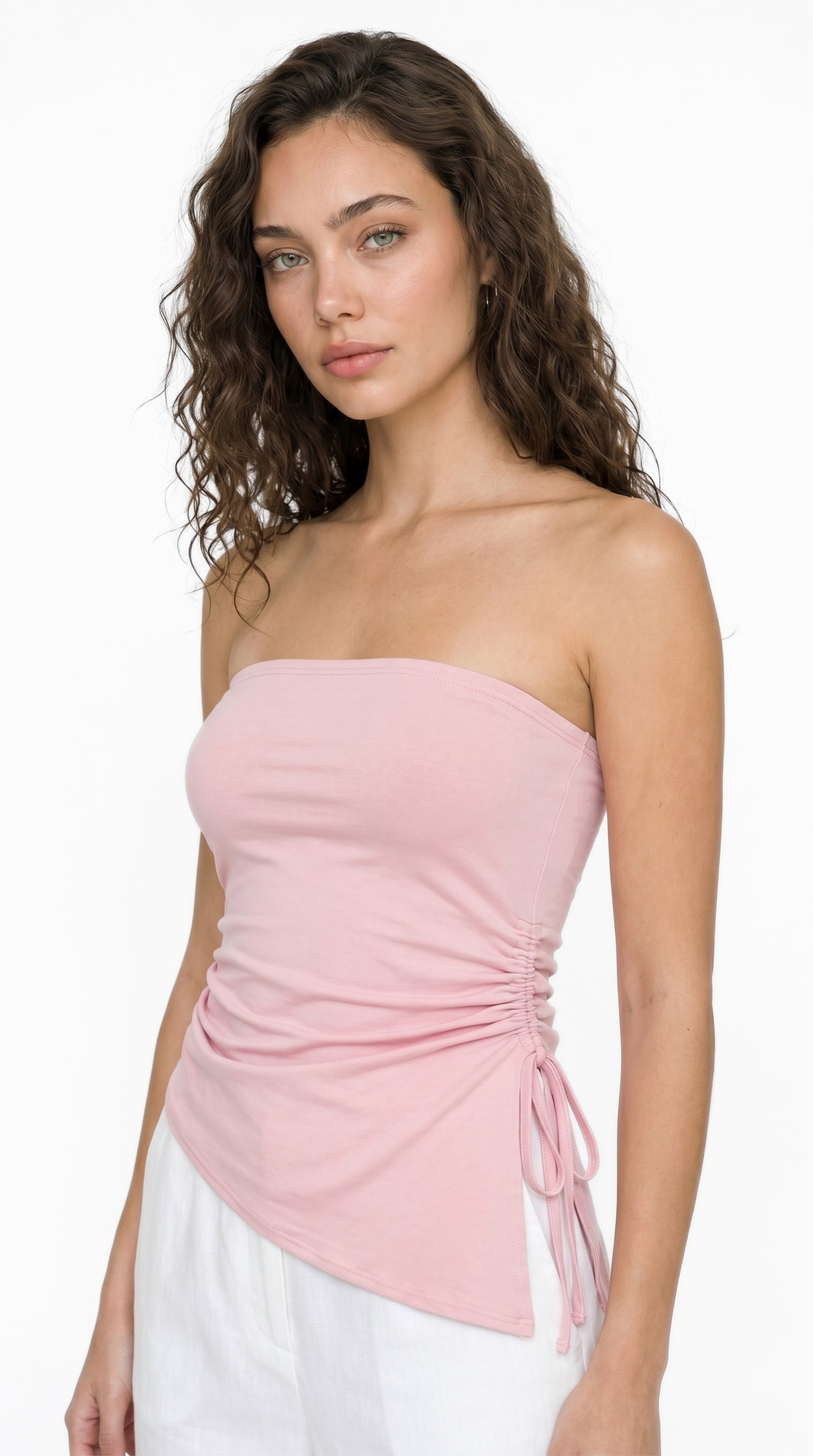 Asymmetrical tube top