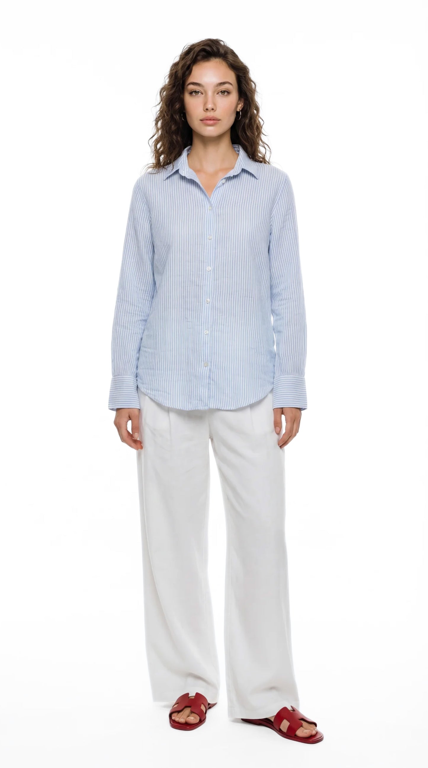 Women’s Striped Linen Shirt