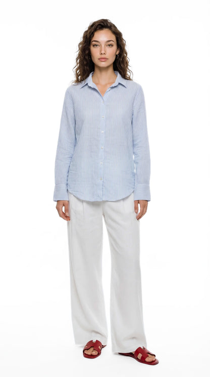 Women’s Striped Linen Shirt