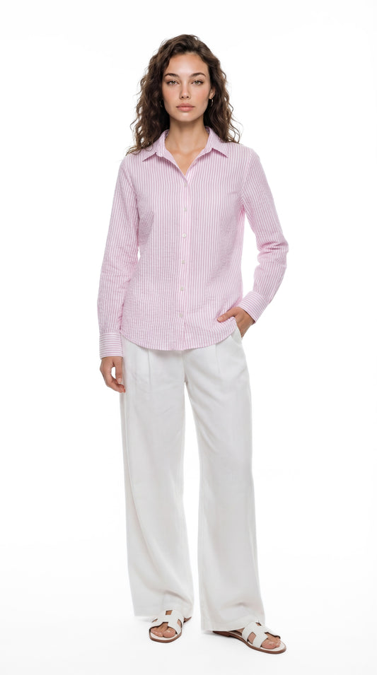 Women’s Striped Linen Shirt