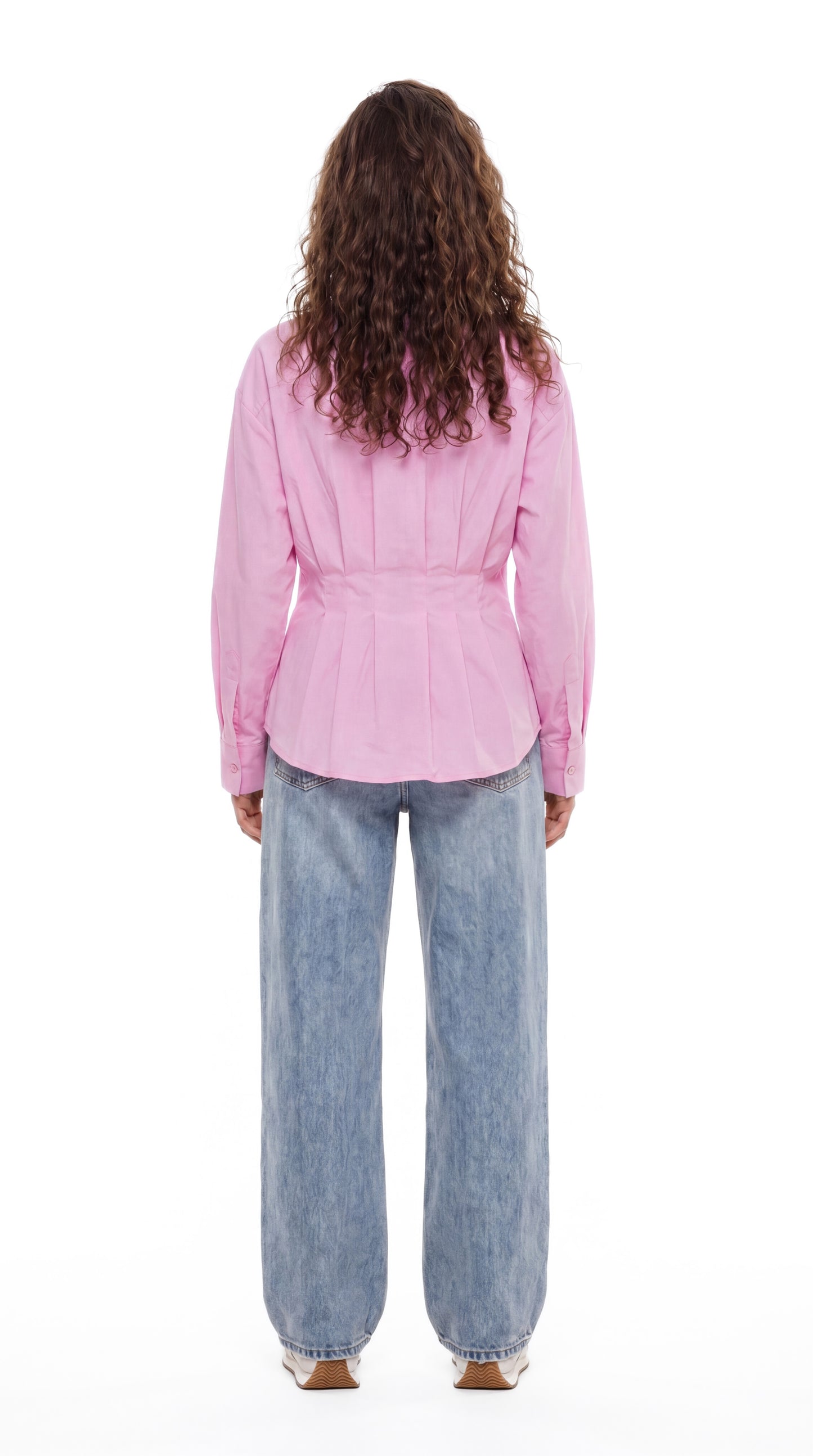 Pleated Poplin Shirt