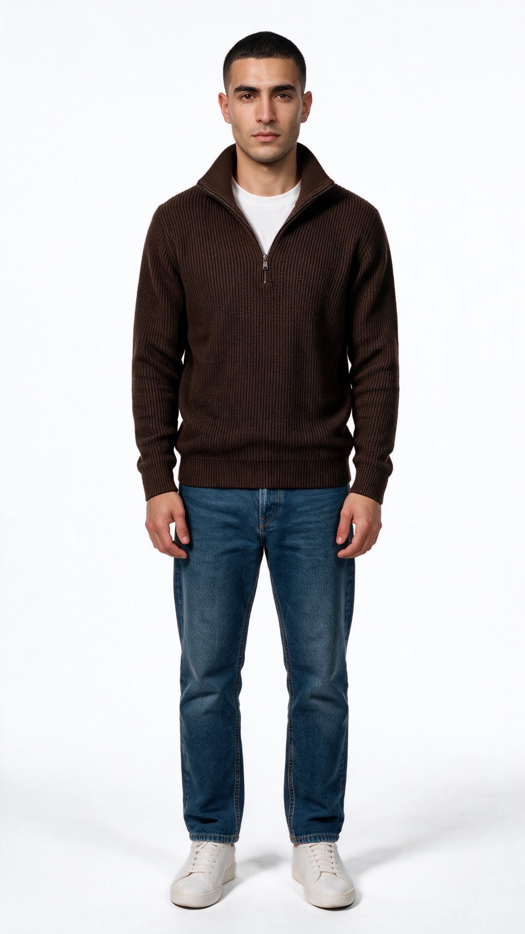 Knitted Quarter Zipper