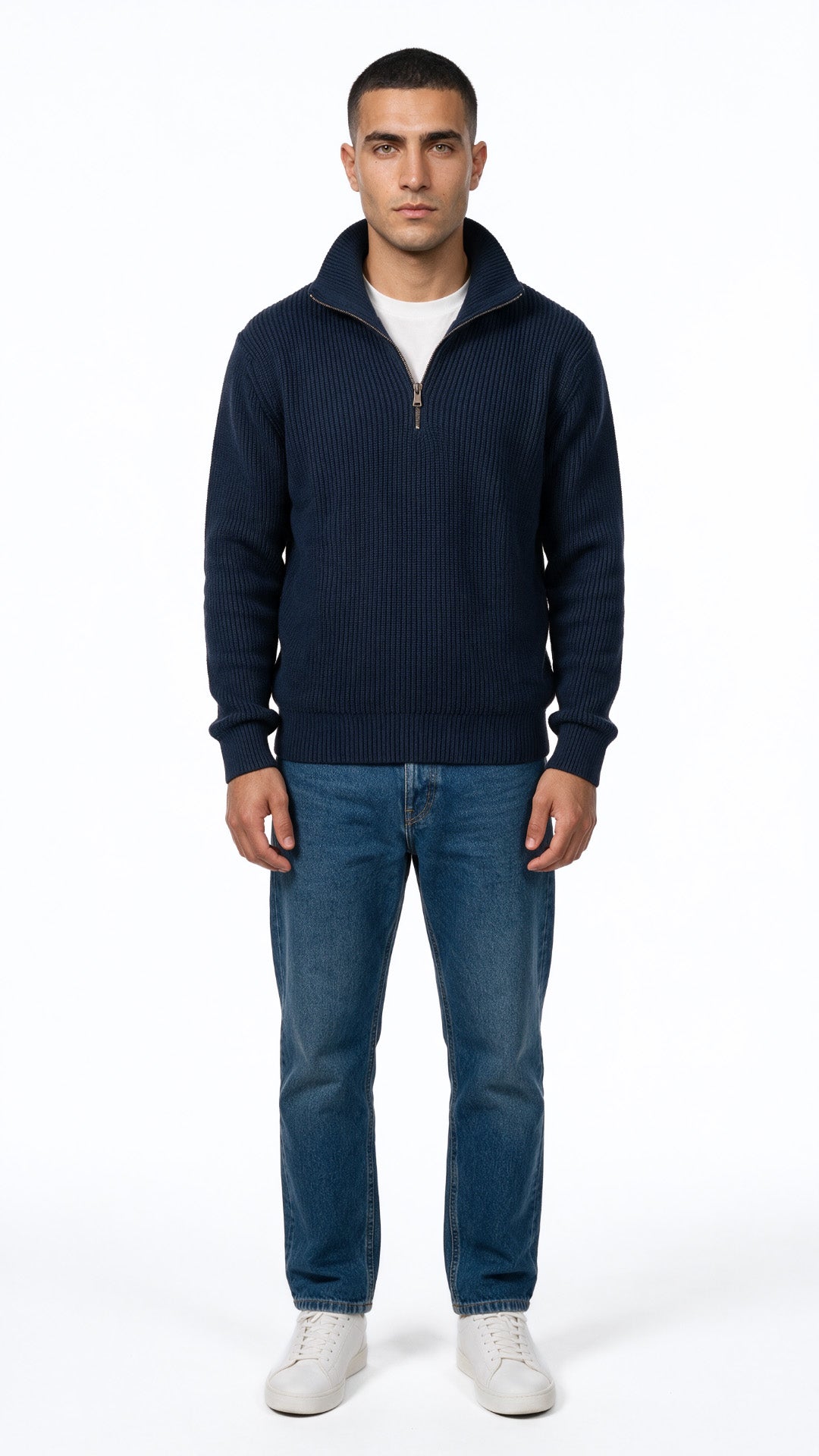 Knitted Quarter Zipper