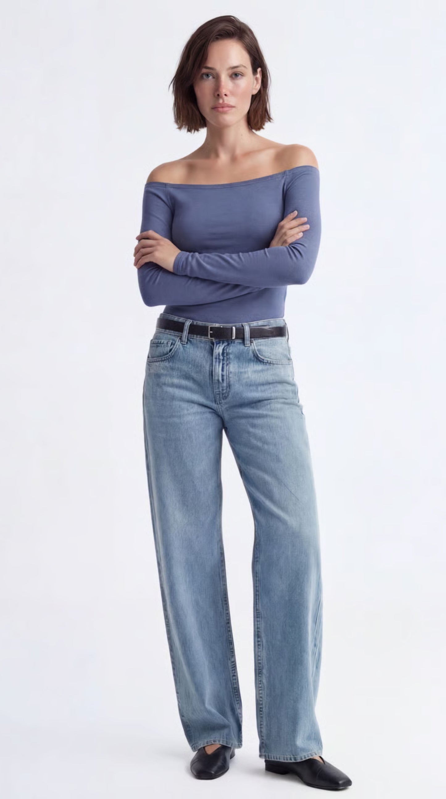 Long Sleeve Off-Shoulder Top