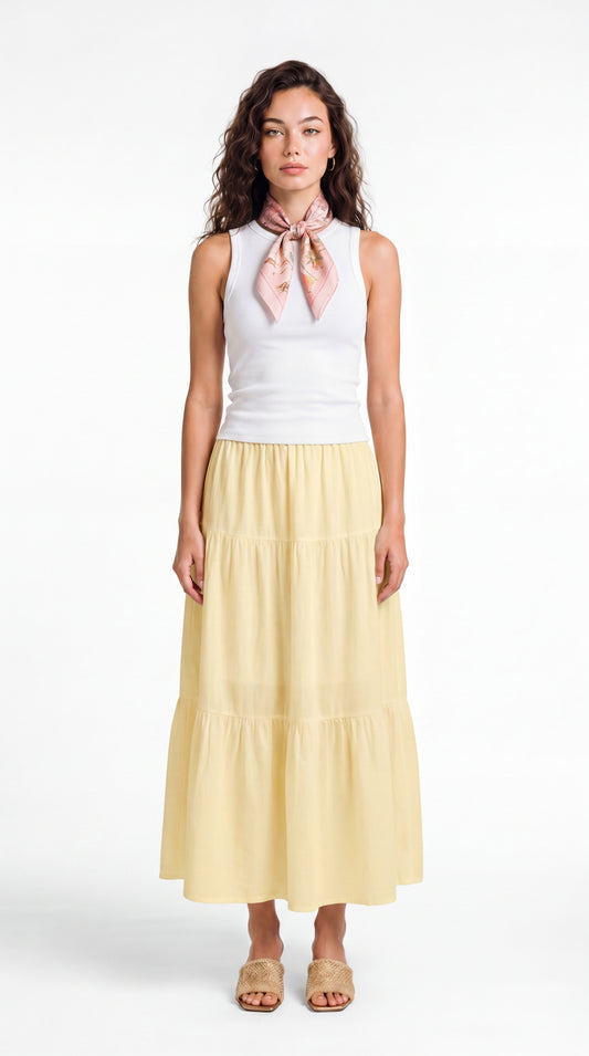Flowing Paneled Skirt