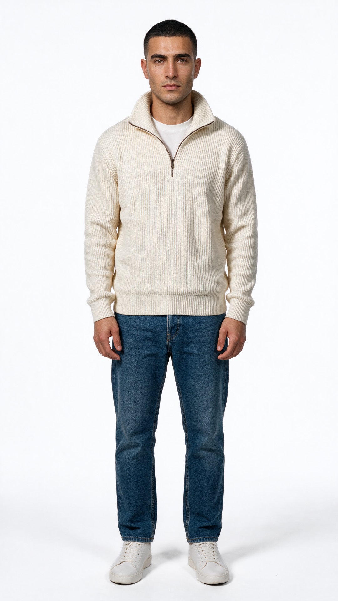 Knitted Quarter Zipper