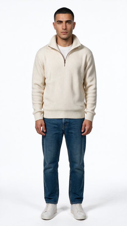 Knitted Quarter Zipper