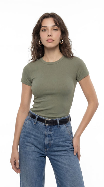 Ribbed Tee