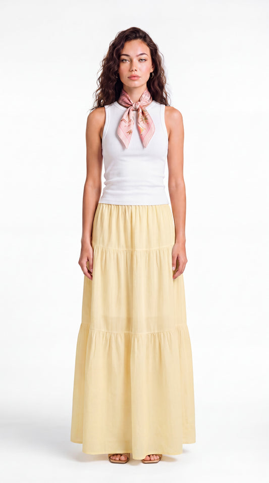 Flowing Paneled Skirt