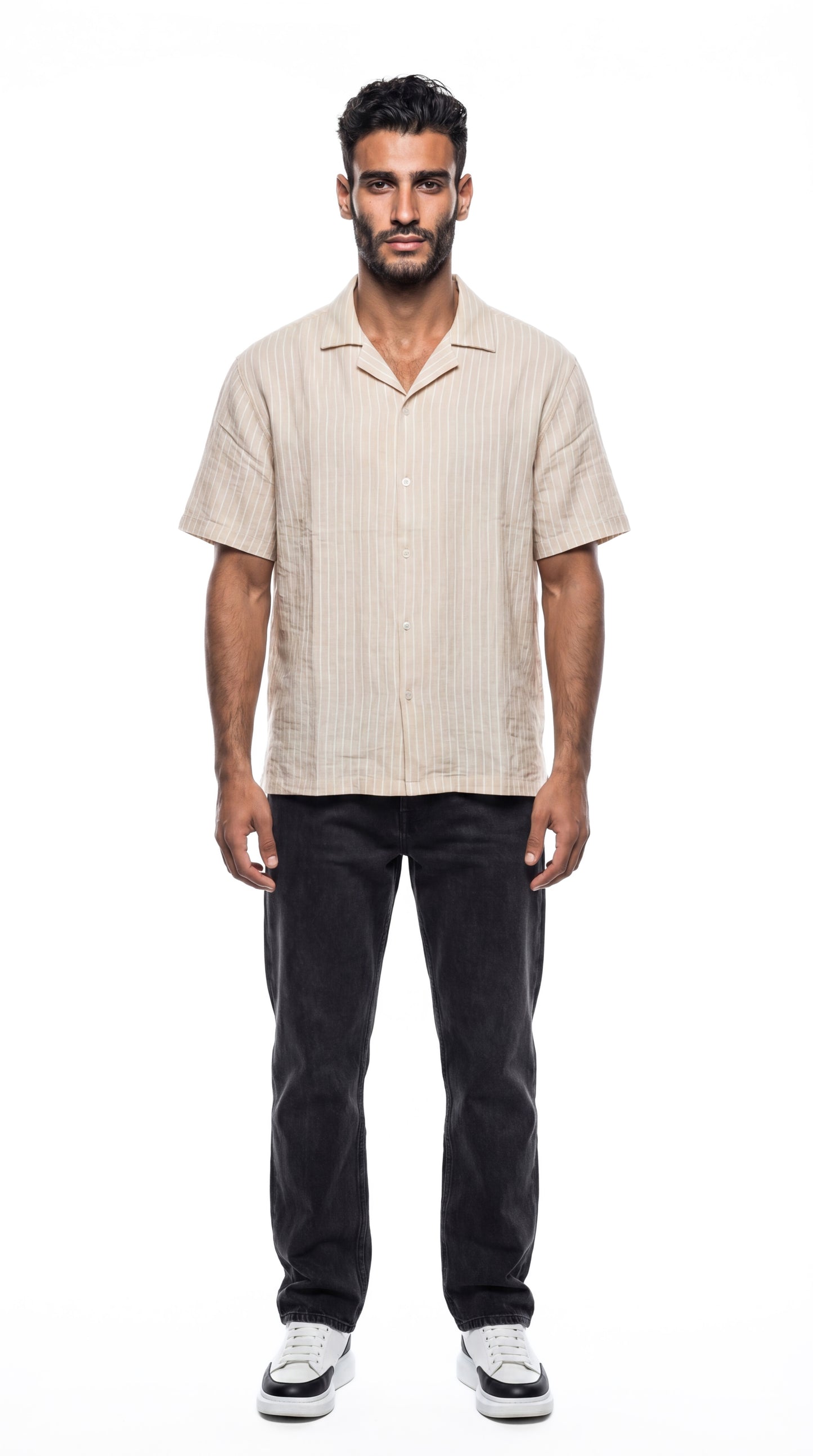 Men’s Striped Linen Shirt