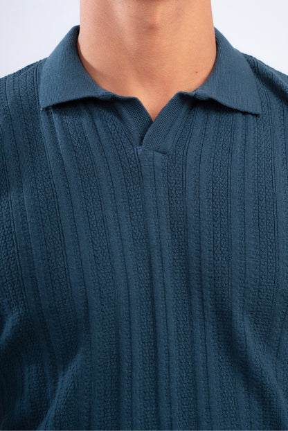 Striped Knitted Polo