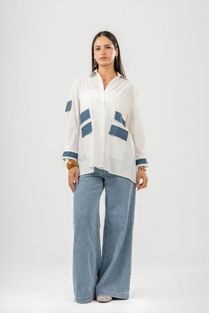 PoplinXdenim Shirt