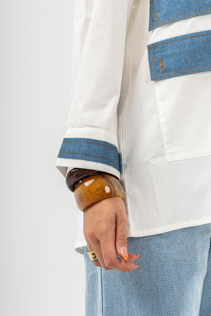 PoplinXdenim Shirt