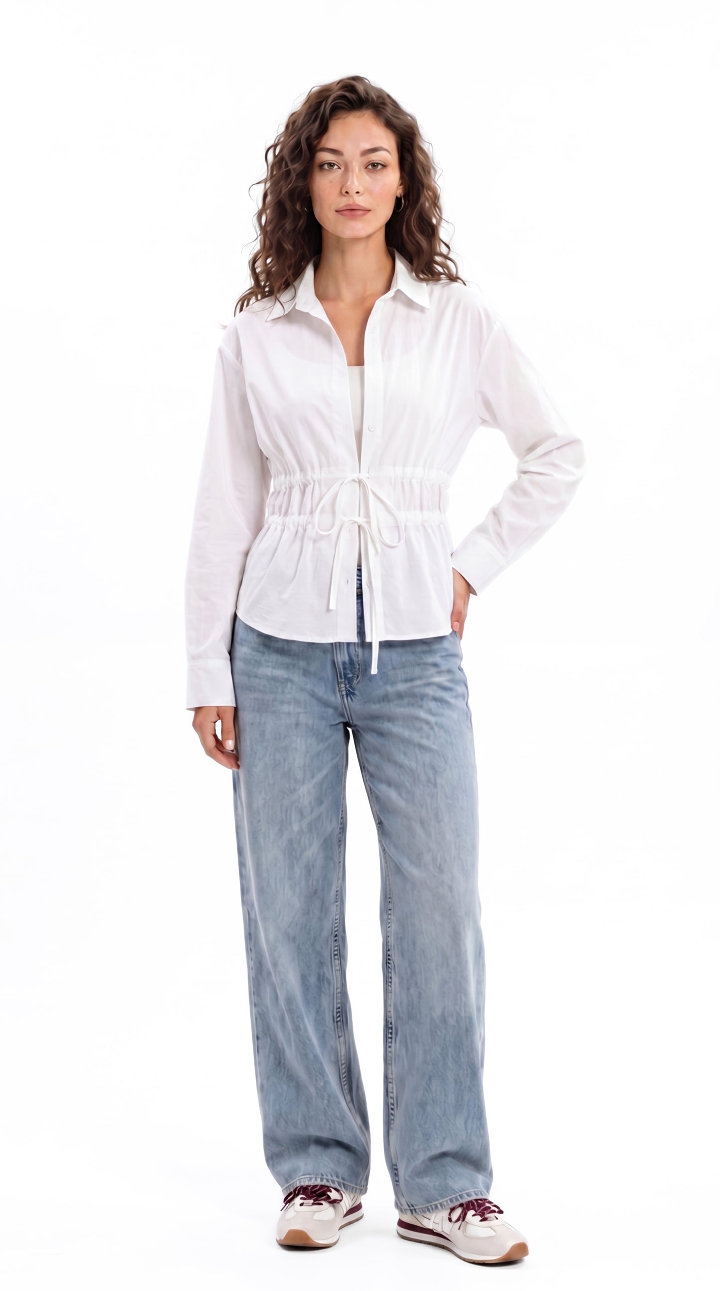 Tie front shirt