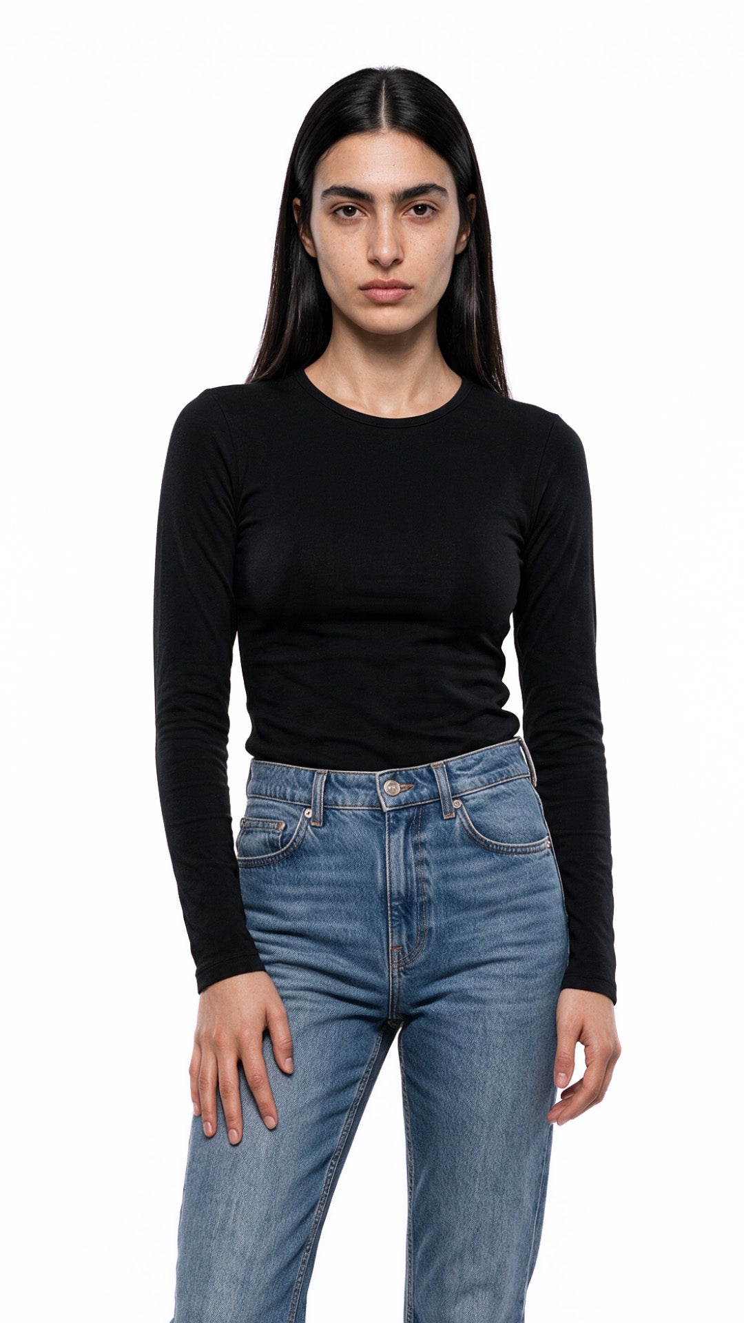 Long Sleeve Round Neck Top