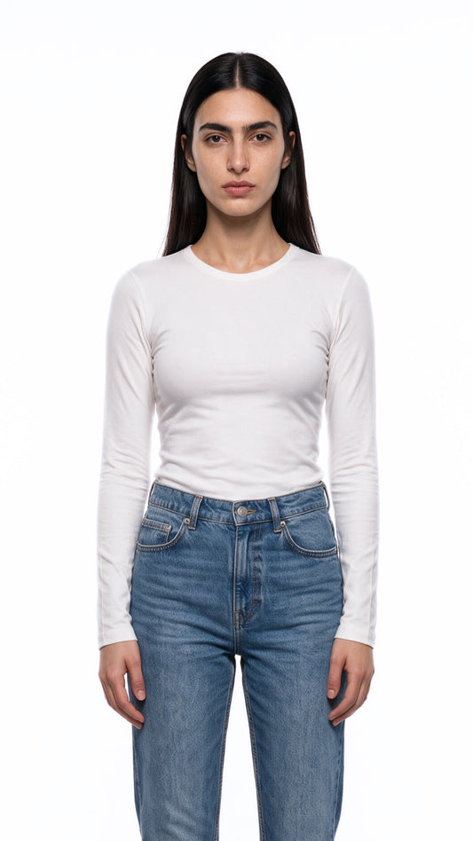 Long Sleeve Round Neck Top
