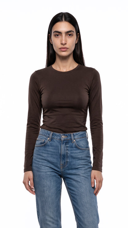 Long Sleeve Round Neck Top