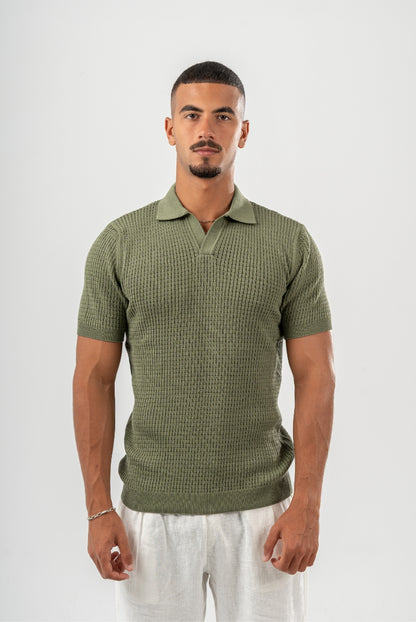 Mesh Knitted Polo