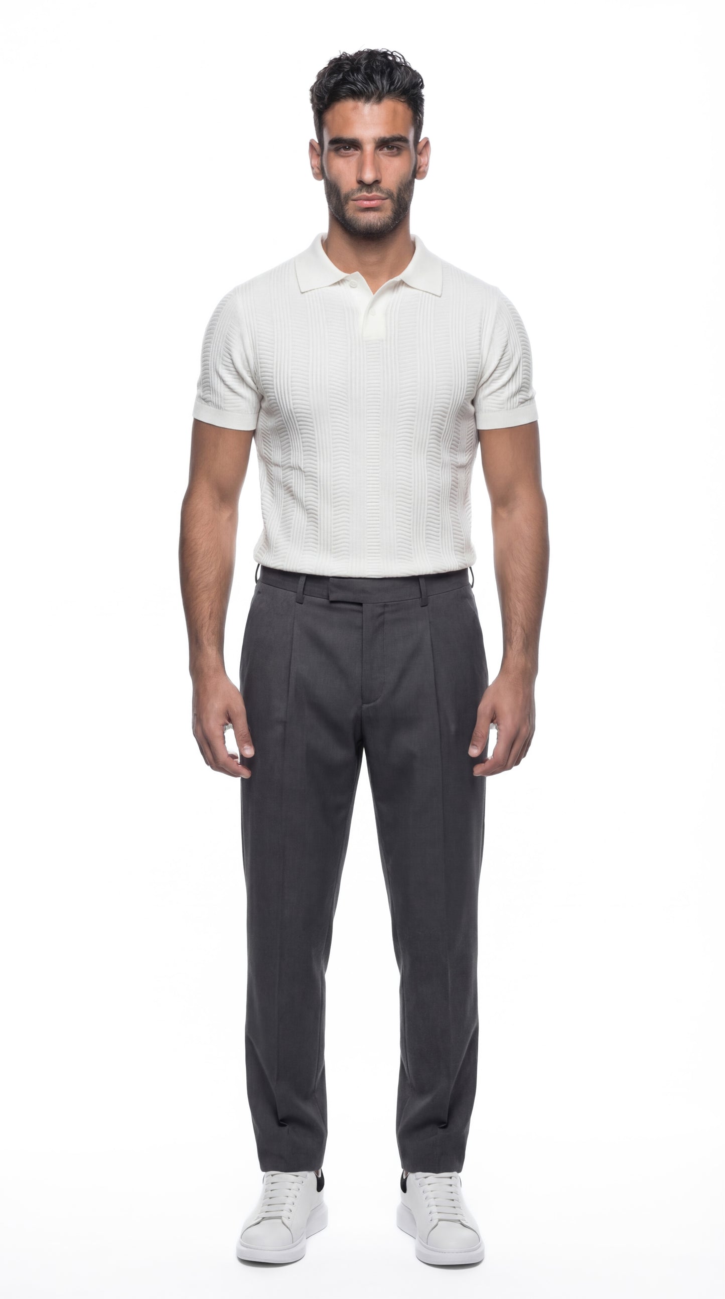 Classic pleated pants