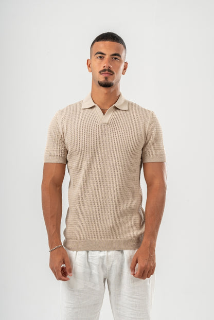 Mesh Knitted Polo