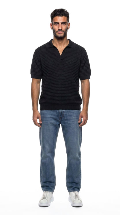 Airy Knit Polo Shirt