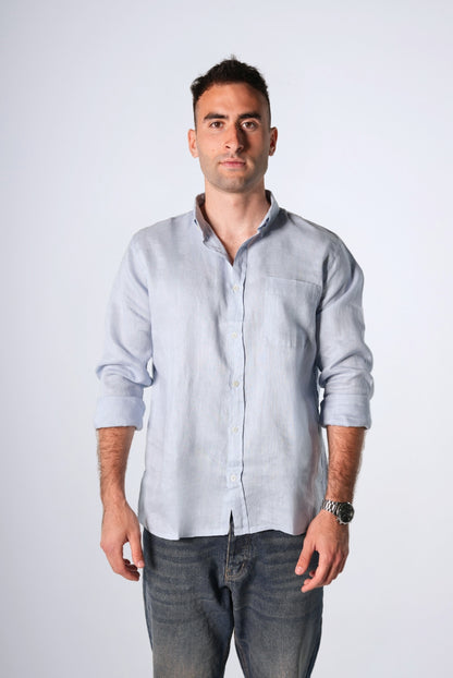 Long Sleeve Pure Linen Shirts