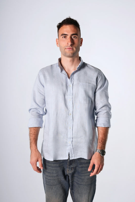 Long Sleeve Pure Linen Shirts