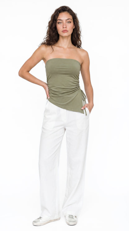 Asymmetrical tube top