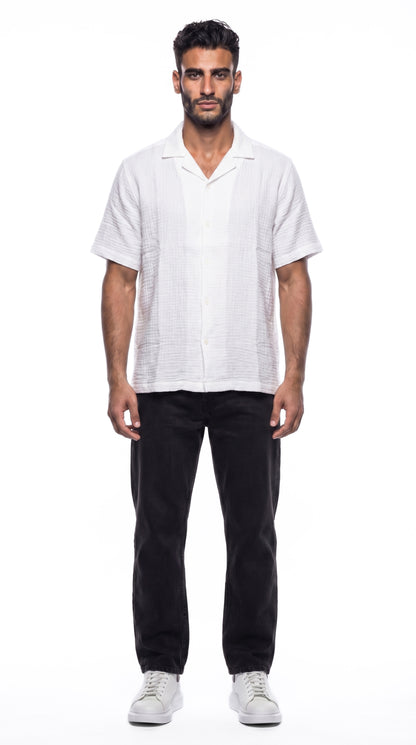 Textured cotton shirt