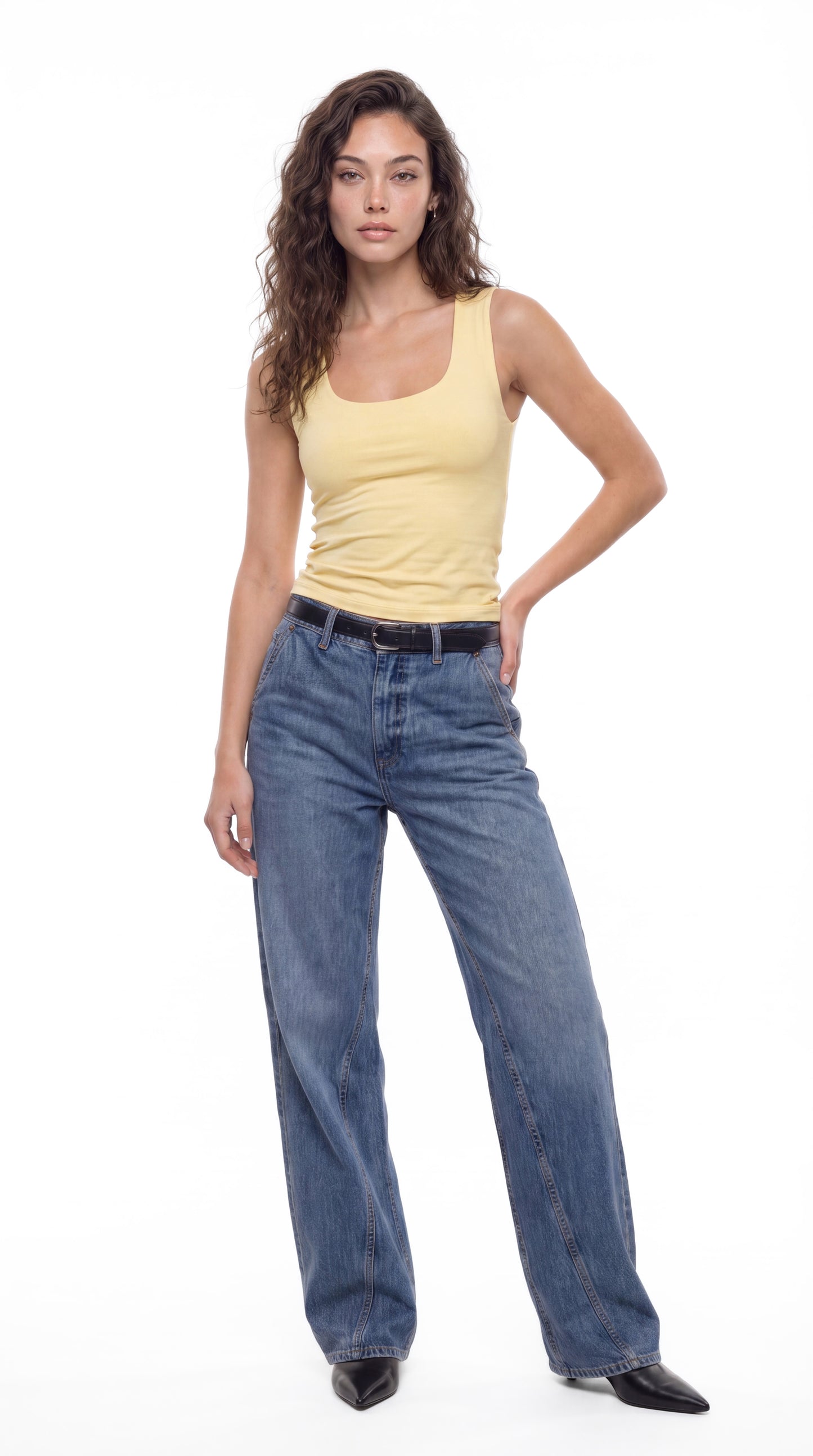 Squared Neck Top