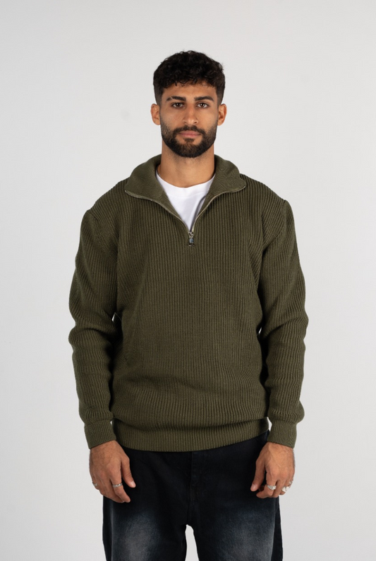 Knitted Quarter Zipper