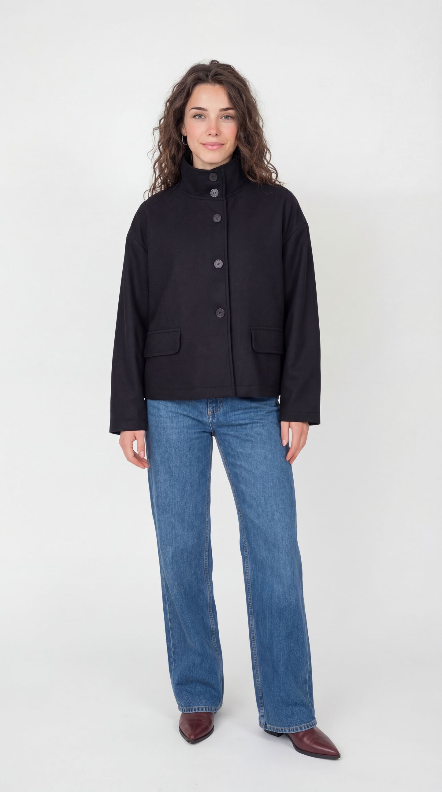 High Neck Collar Jacket