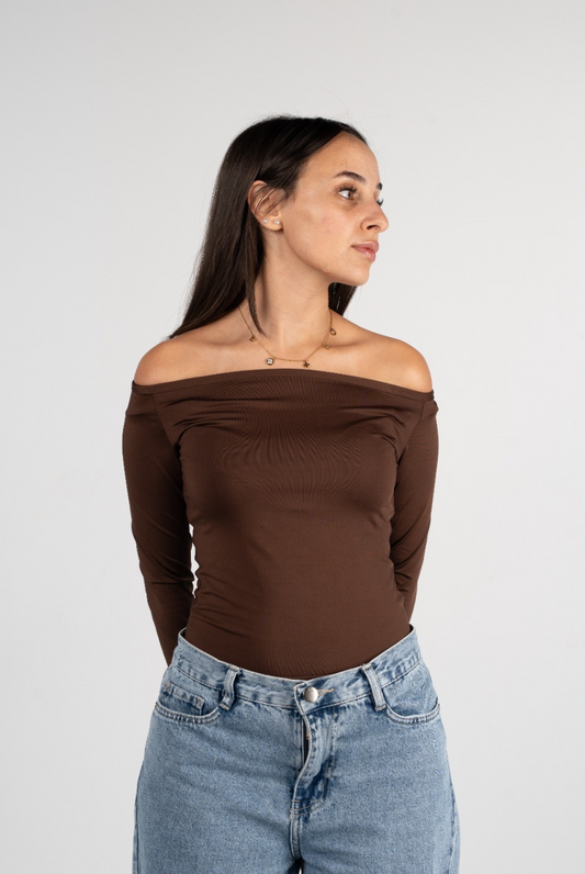 Sleeved Off-Shoulder Top